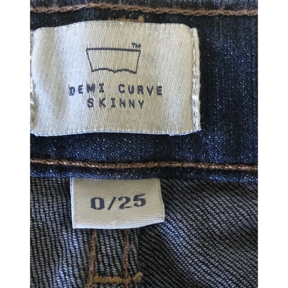 Levi’s San Francisco Demi Curve Skinny Blue Denim Jeans Women’s Size 0/25 - Picture 6 of 8
